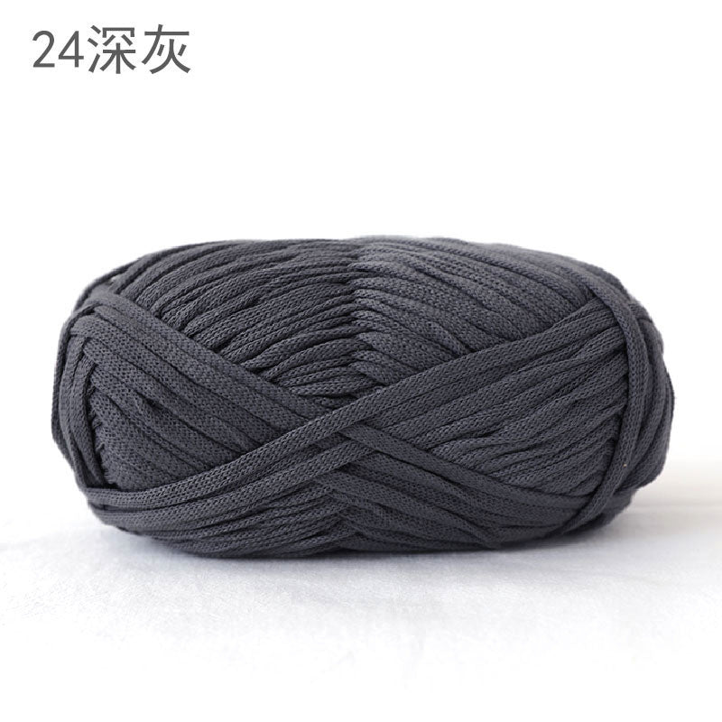 200g Flat Tape Yarn | Polyester Crochet Yarn for Bags & Hats | Ribbon Yarn | Benang Kait Beg
