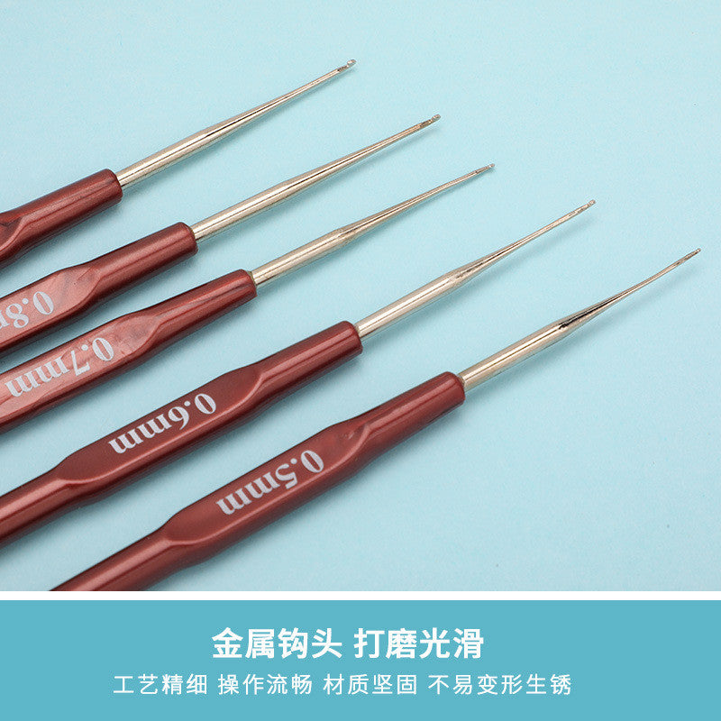【SKC】Metal Crochet Hook with Plastic Grip Handle | Crochet Hook for Lace Yarn| Jarum Kait untuk Benang Lace