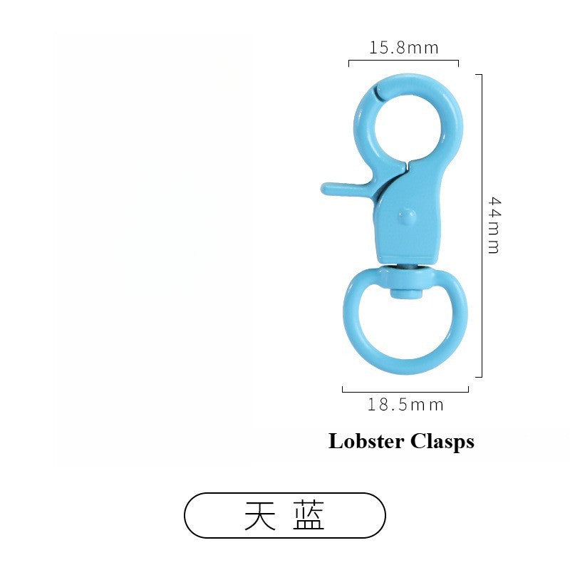 1pcs - DIY Color Painted Zinc Alloy Lobster Clasps | Keychain & Bag Accessories | Cangkuk Brg | Aksesori Gantungan Kunci