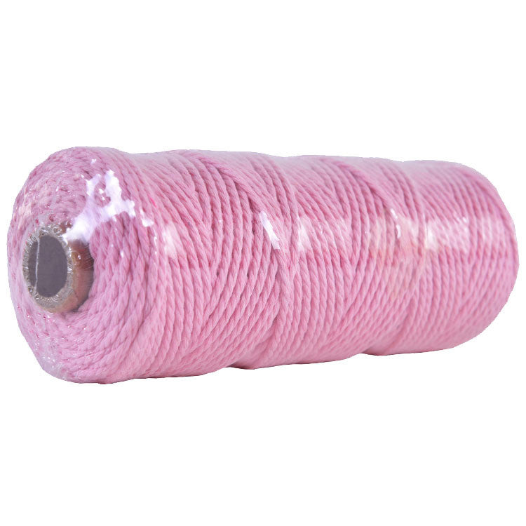 2mm Colorful Cotton Rope | DIY Macrame Craft Cord | Thick Twisted String for Wall Hanging, Wrapping & Decoration
