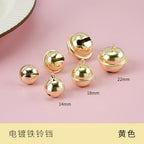 【10pcs】14–22mm Color-Painted Jingle Bell Charm | Small DIY Pendant | Keychain Accessory | Lonceng Hias Cat Warna 14–22mm