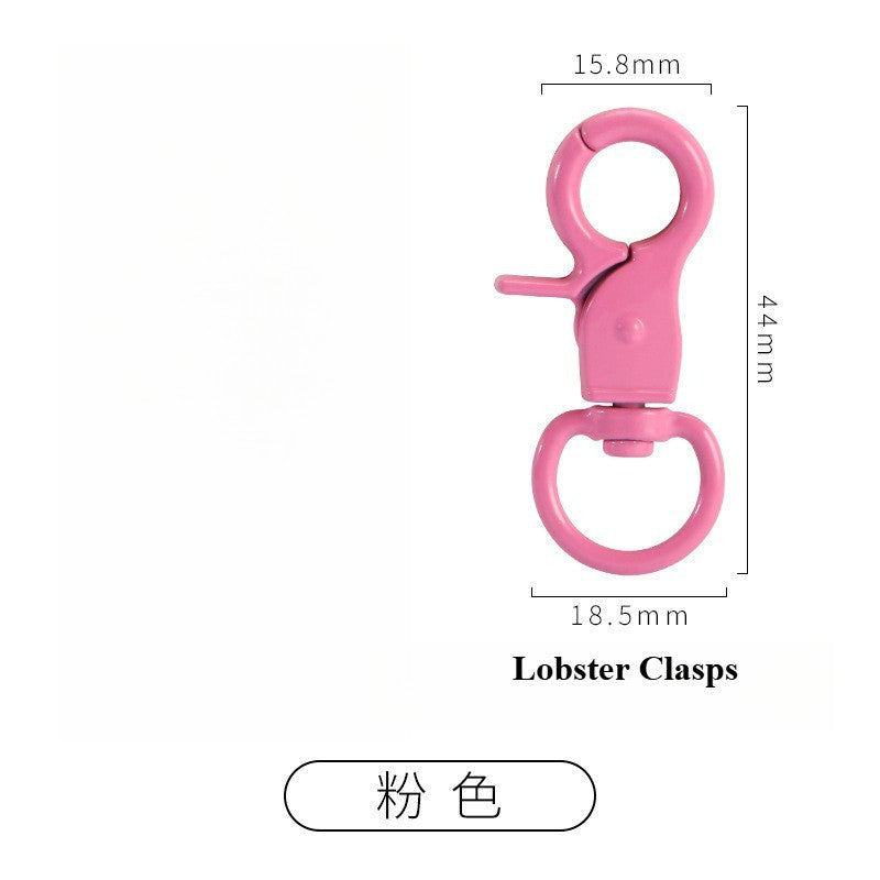 1pcs - DIY Color Painted Zinc Alloy Lobster Clasps | Keychain & Bag Accessories | Cangkuk Brg | Aksesori Gantungan Kunci