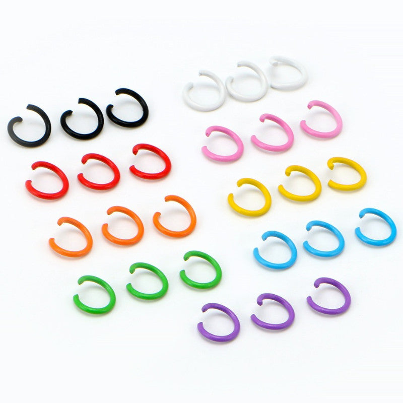 20pcs Open Jump Ring [8mm] - Metal Connector Ring | Single Loop for Keychain Materials | Cincin Penyambung Logam