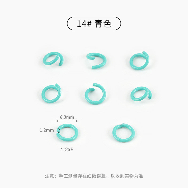 20pcs Open Jump Ring [8mm] - Metal Connector Ring | Single Loop for Keychain Materials | Cincin Penyambung Logam
