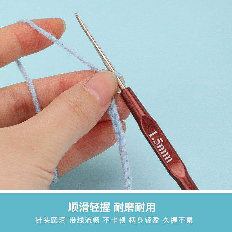 【SKC】Metal Crochet Hook with Plastic Grip Handle | Crochet Hook for Lace Yarn| Jarum Kait untuk Benang Lace