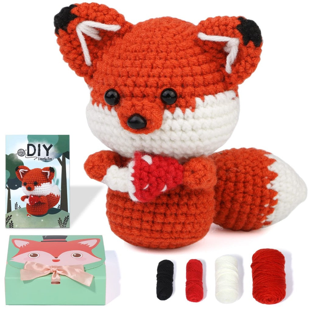 Beginner Crochet Material Kit- DIY Crochet Set-Full Knitting Tools- Crochet Starter Kit for Beginner