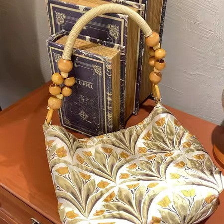 1pc Rope Bag Handle- Wooden Beads Bag Handle- Tali Beg