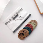 100pcs - Korean Candy Color Hair Ties – Macaron Color Elastic Bands for crochet project
