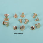 10set Metal Rivets & Screws | Round Studs | DIY Bag & Purse Accessories - Paku Rivet & Skru Logam | Stud Bulat
