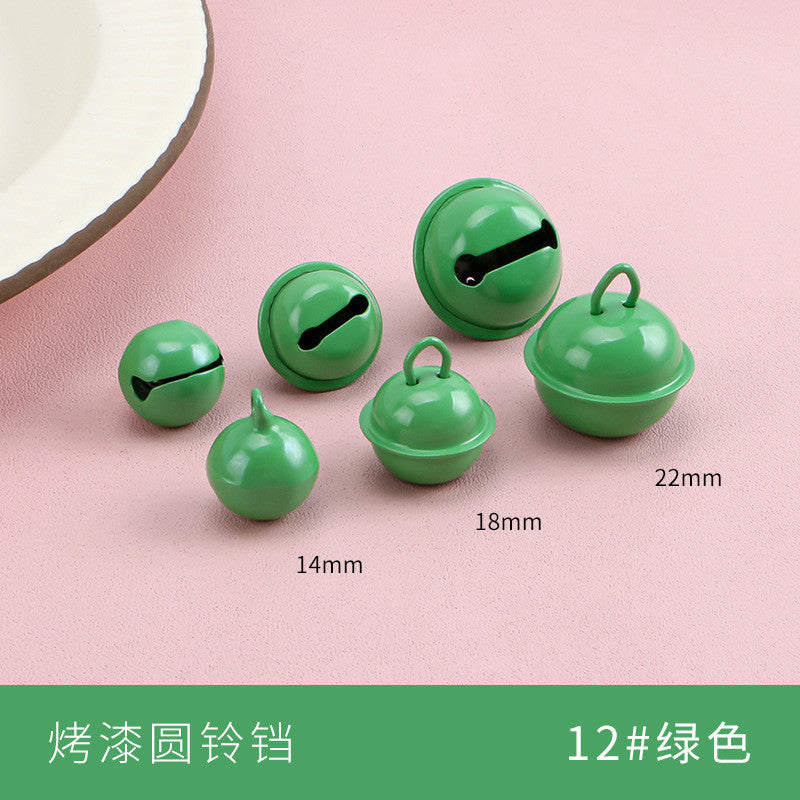 【10pcs】14–22mm Color-Painted Jingle Bell Charm | Small DIY Pendant | Keychain Accessory | Lonceng Hias Cat Warna 14–22mm