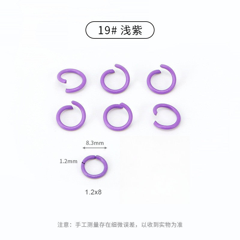 20pcs Open Jump Ring [8mm] - Metal Connector Ring | Single Loop for Keychain Materials | Cincin Penyambung Logam