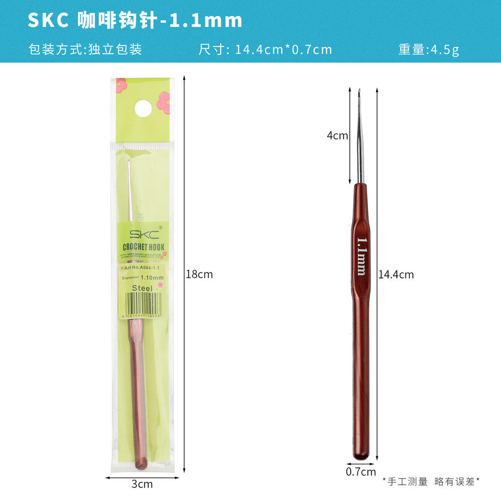 【SKC】Metal Crochet Hook with Plastic Grip Handle | Crochet Hook for Lace Yarn| Jarum Kait untuk Benang Lace