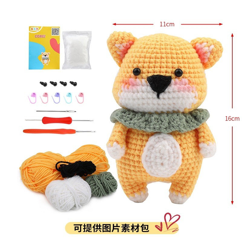 Beginner Crochet Material Kit- DIY Crochet Set-Full Knitting Tools- Crochet Starter Kit for Beginner