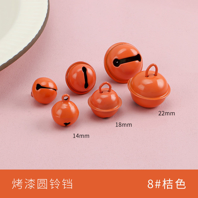 【10pcs】14–22mm Color-Painted Jingle Bell Charm | Small DIY Pendant | Keychain Accessory | Lonceng Hias Cat Warna 14–22mm