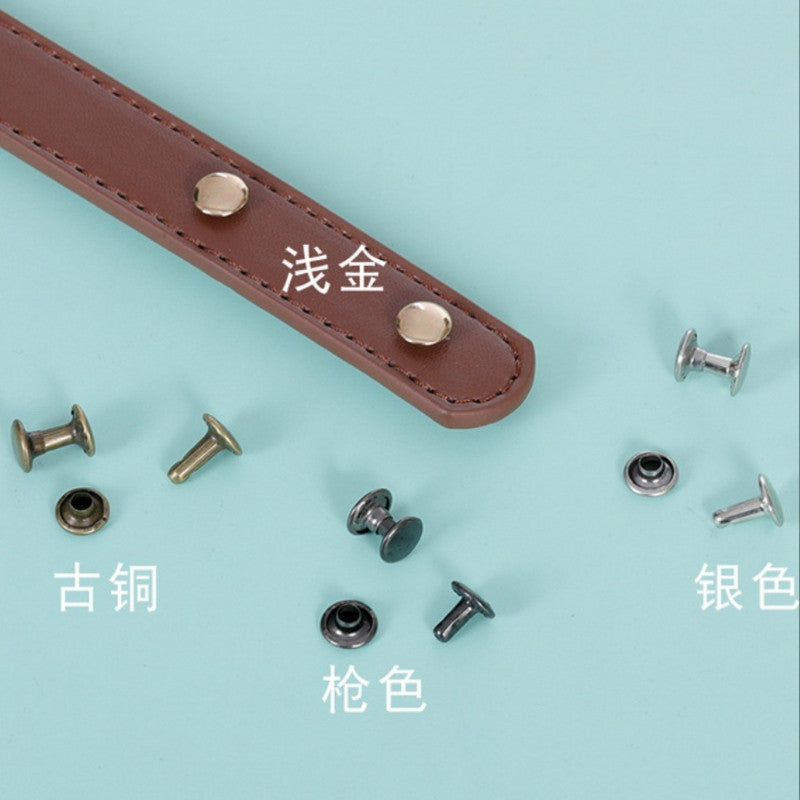 10set Metal Rivets & Screws | Round Studs | DIY Bag & Purse Accessories - Paku Rivet & Skru Logam | Stud Bulat
