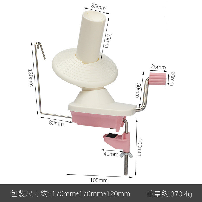 Household Yarn Winder | Tabletop Easy Hand Crank Wool Winder | Winding Tools - Mesin Penggulung Benang Meja