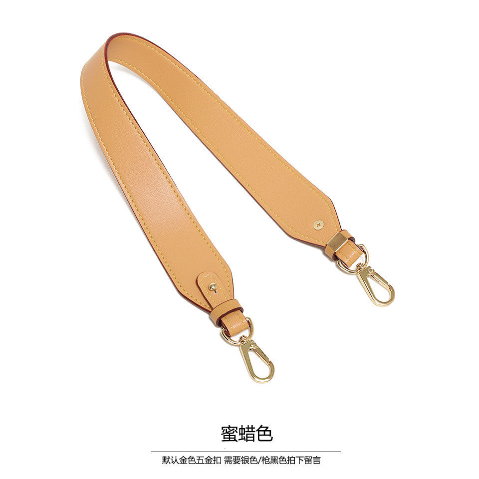 61cm PU Leather Bag Strap | Single Shoulder Underarm Strap | Amber Ebony Color | Solid Detachable Bag Accessory| Handle