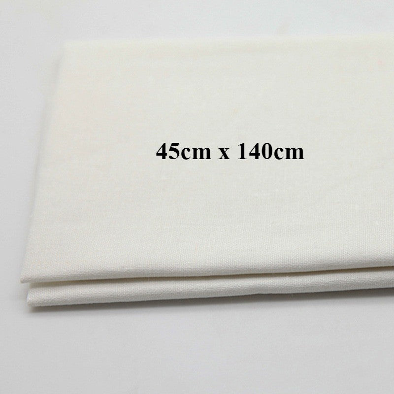 45x140cm Embroidery Linen - Plain Cotton Cloth - DIY Embroidery Fabric (Pre-Cut) 素麻布/ 刺绣专用绣布
