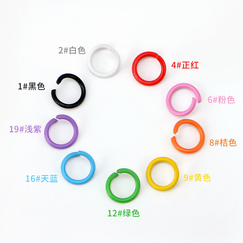 20pcs Open Jump Ring [8mm] - Metal Connector Ring | Single Loop for Keychain Materials | Cincin Penyambung Logam
