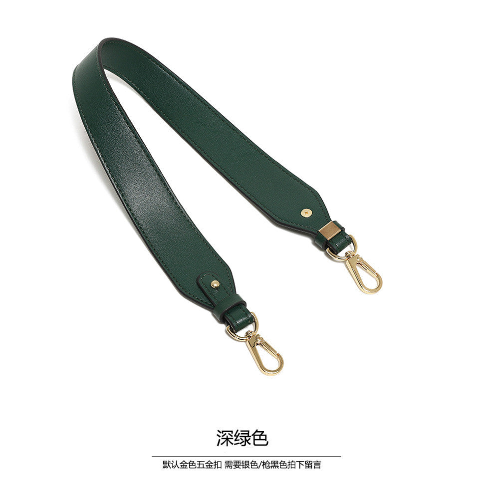 61cm PU Leather Bag Strap | Single Shoulder Underarm Strap | Amber Ebony Color | Solid Detachable Bag Accessory| Handle