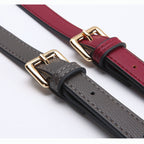 1pc Genuine Leather Bag Strap Adjustable Litchi Texture | Thin Shoulder/ Crossbody Long Strap | Replacement Bag Strap