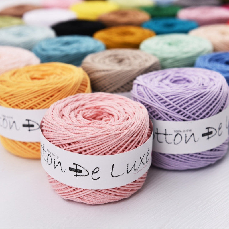 1.0mm Multi-ply Combed Cotton Yarn – DIY Crochet Yarn for Handcraft Projects| Benang Kait Beg
