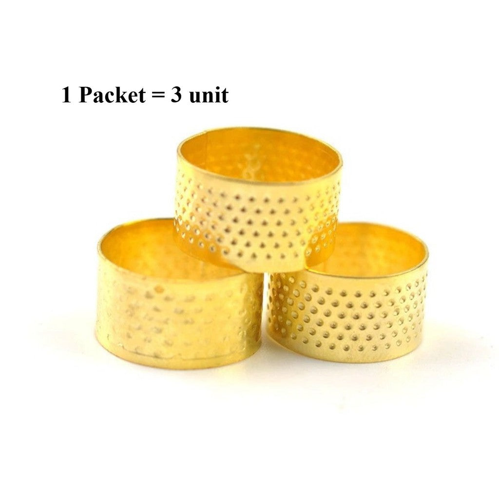3pcs Finger Protector Thimbel Ring- Sarung Tangan Jarum- Needle Sewing Tools