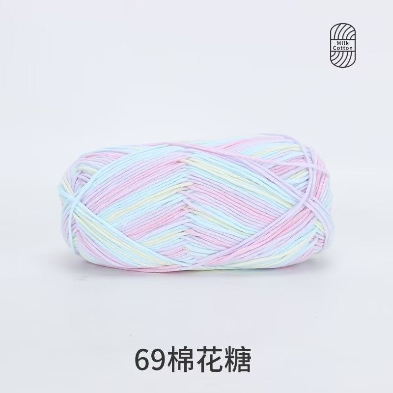 5Ply Milk Cotton Yarn (100g) – Premium Crochet & Knitting Yarn – Benang Kait – 雪妃尔