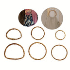 1 pair- Multi Sizes Bag Handle- Bamboo Handle- Bag Accessories- Pemegang Beg