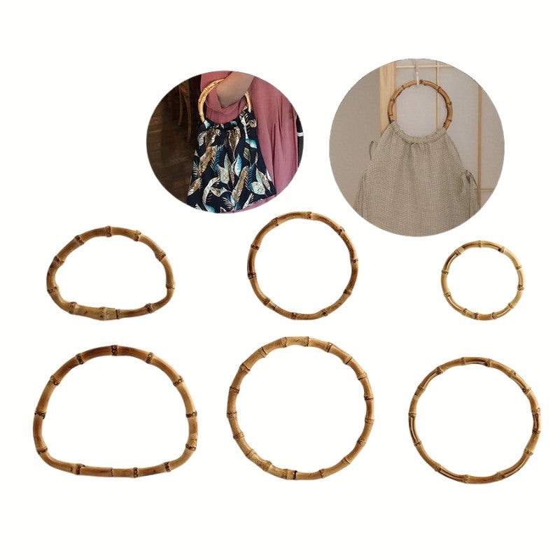 1 pair- Multi Sizes Bag Handle- Bamboo Handle- Bag Accessories- Pemegang Beg