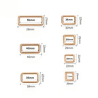 2pcs- Metal Square Buckle Ring- Rectangle Ring- Strap Ring Loop- Bag Accessories