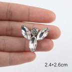 Premium Quality- Chunky Diamond Beads- Iron on Rhinestone - Crystal Clear Patch Diamond Beads- Manik Tampal