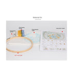 Beginner Practice Embroidery Kit- Needlework for Beginner- Basic Stitching Set - Set Sulaman Tangan
