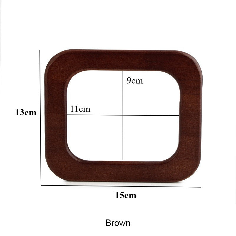 1 pair - Rectangle Wooden Bag Handle - Bag Replacement Handle- Pemegang Beg Kayu
