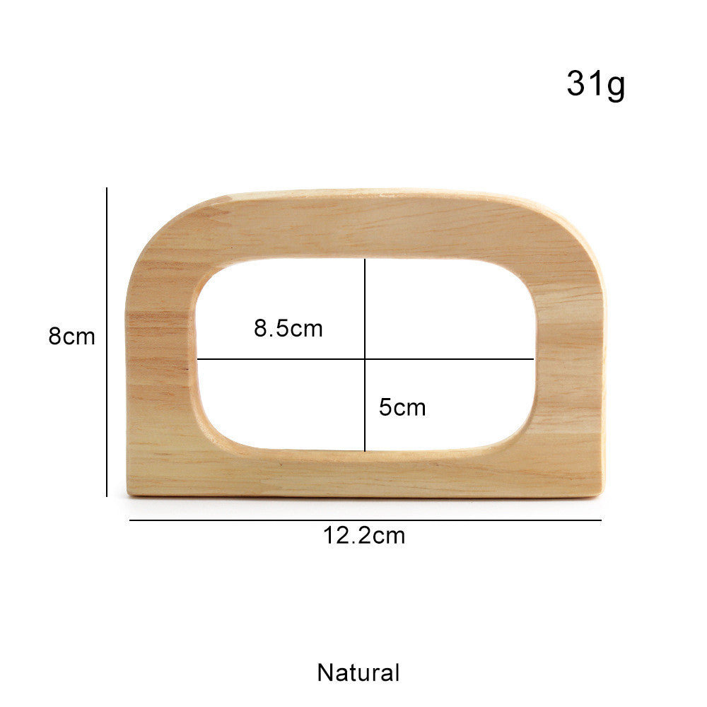 1 pair - Multi Sizes Bag Handle- Wooden Handle- Bag Accessories- Pemegang Beg
