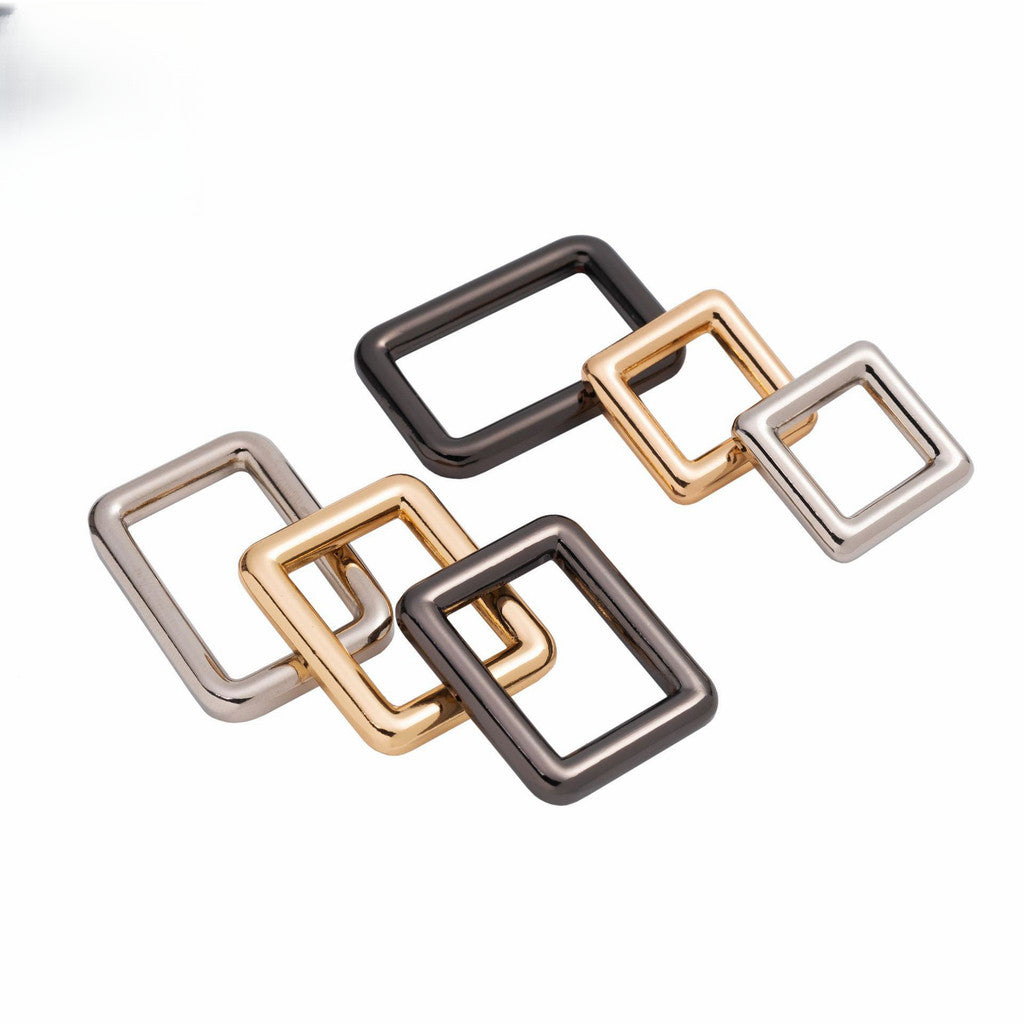 2pcs- Metal Square Buckle Ring- Rectangle Ring- Strap Ring Loop- Bag Accessories