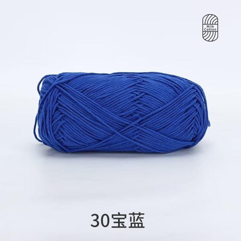 5Ply Milk Cotton Yarn (100g) – Premium Crochet & Knitting Yarn – Benang Kait – 雪妃尔