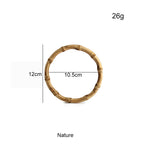 1 pair- Multi Sizes Bag Handle- Bamboo Handle- Bag Accessories- Pemegang Beg