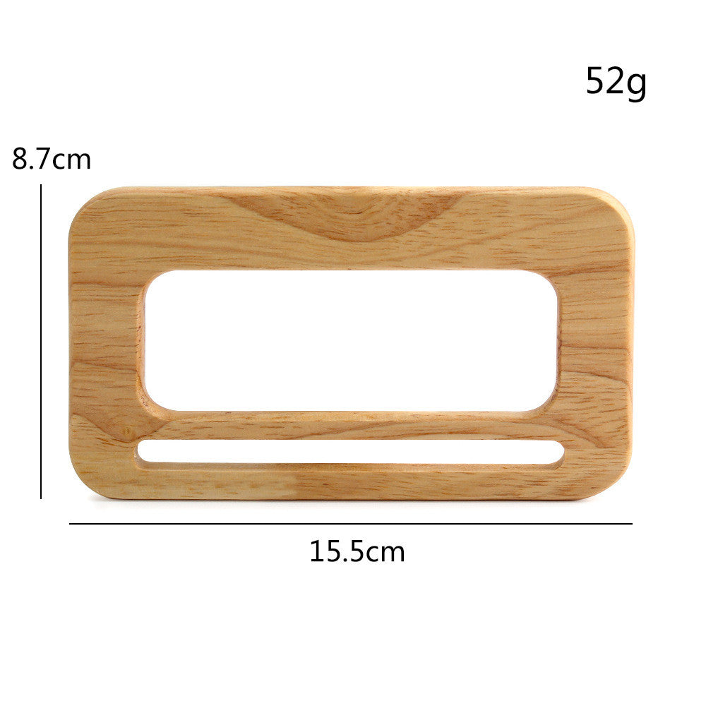 1 pair- Multi Sizes Bag Handle with Hole- Wooden Handle- Bag Accessories- Pemegang Beg