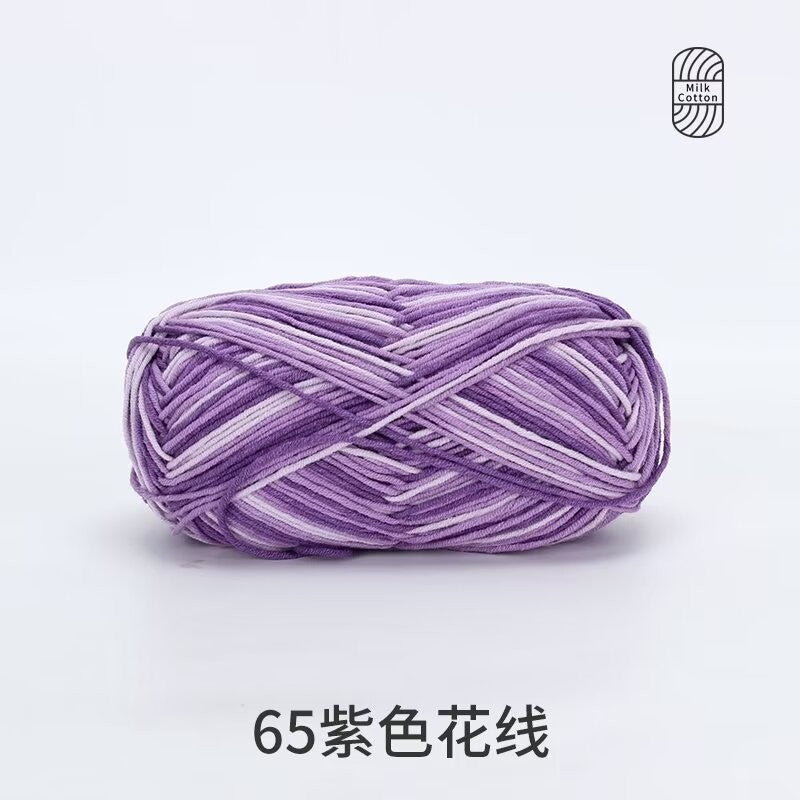 5Ply Milk Cotton Yarn (100g) – Premium Crochet & Knitting Yarn – Benang Kait – 雪妃尔