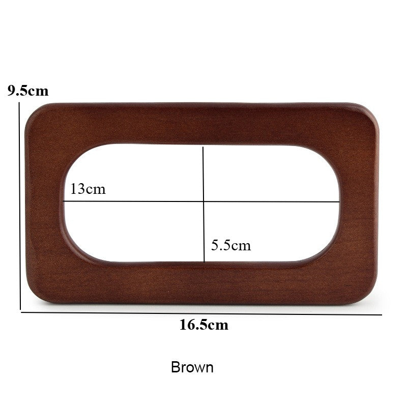 1 pair - Rectangle Wooden Bag Handle - Bag Replacement Handle- Pemegang Beg Kayu