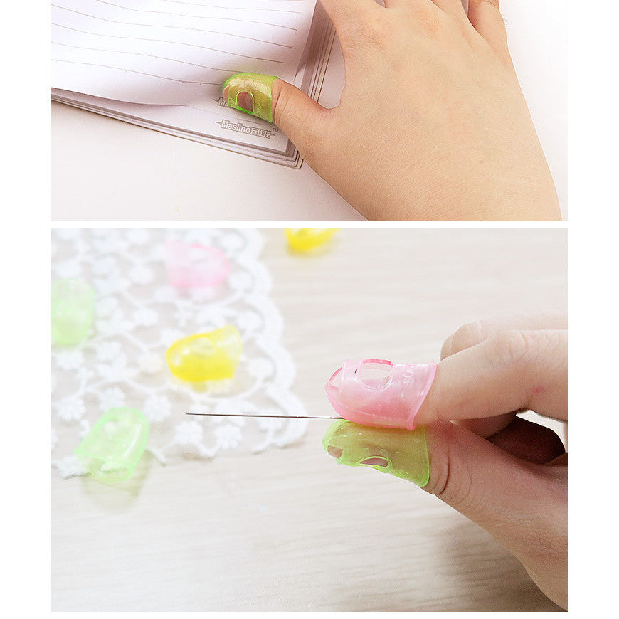 Silicon Finger Tip Protector -Thimble- Antipain Fingerstall- Rubber Needle Sewing Tools
