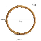 1 pair- Multi Sizes Bag Handle- Bamboo Handle- Bag Accessories- Pemegang Beg