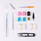 Common Use Embroidery Tool Kit complete Set - Tools Set - Needle - Cutter- Pen -winding board - timble - needle threader