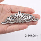 Premium Quality- Chunky Diamond Beads- Iron on Rhinestone - Crystal Clear Patch Diamond Beads- Manik Tampal