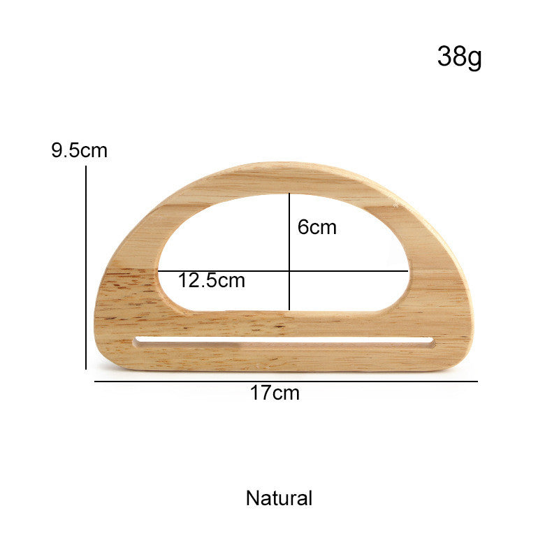 1 pair - Multi Sizes Bag Handle- Wooden Handle- Bag Accessories- Pemegang Beg