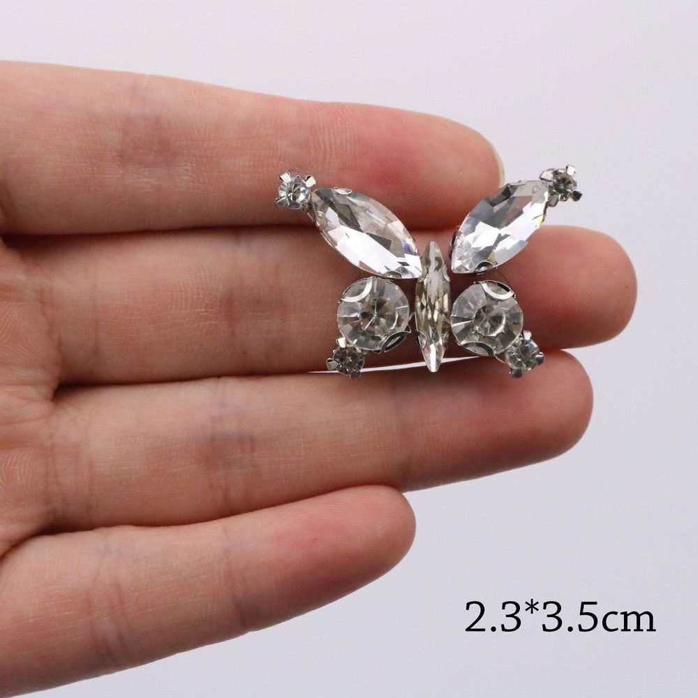 Premium Quality- Chunky Diamond Beads- Iron on Rhinestone - Crystal Clear Patch Diamond Beads- Manik Tampal