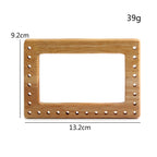 1 pair- Multi Sizes Bag Handle with Hole- Wooden Handle- Bag Accessories- Pemegang Beg