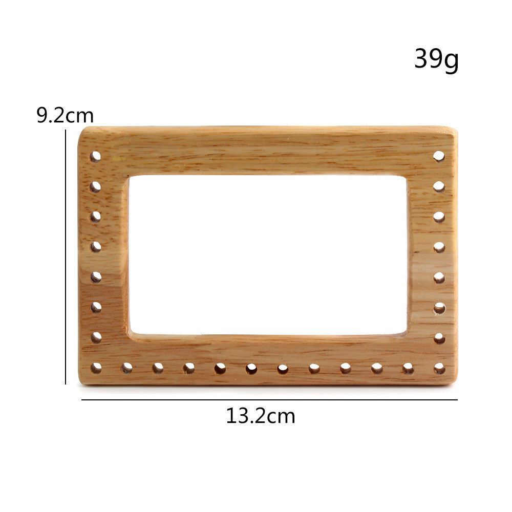 1 pair- Multi Sizes Bag Handle with Hole- Wooden Handle- Bag Accessories- Pemegang Beg