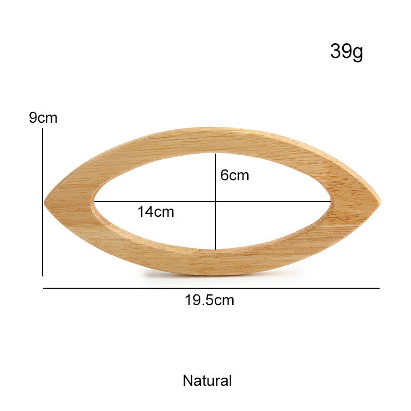 1 pair - Multi Sizes Bag Handle - Wooden Handle- Bag Accessories- Pemegang Beg